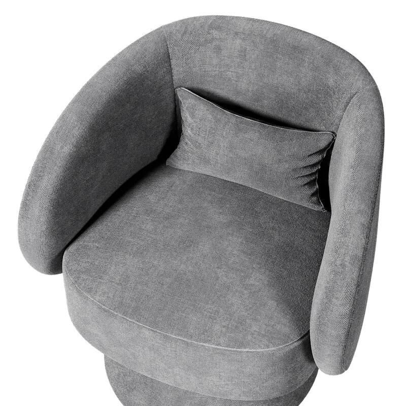 Ouyessir 360 Degree Swivel Cuddle Barrel Sofa Chairs