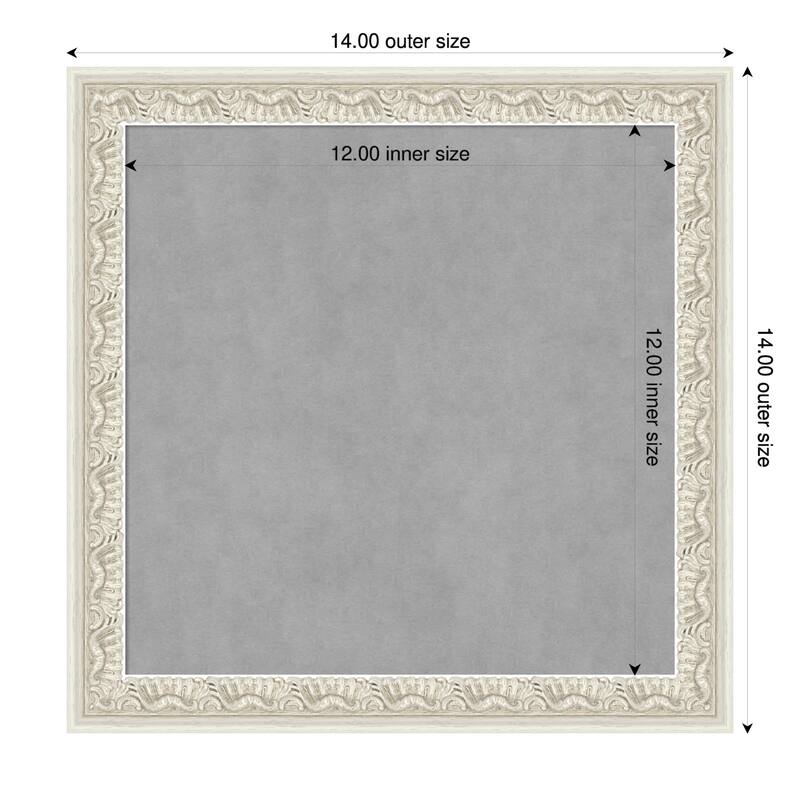 Amanti Art Bethany Black Framed - 14 x 14 in - Bethany Silver