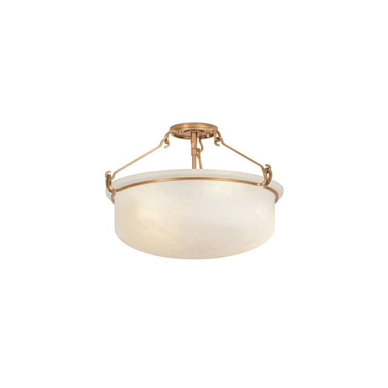 Hudson Valley Lighting 1553 Lowerre 3 Light 22" Wide Semi-Flush Bowl