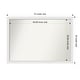preview thumbnail 32 of 190, Wall Mirror Choose Your Custom Size - Extra Large, Blanco White Wood Outer Size: 47 x 33 in