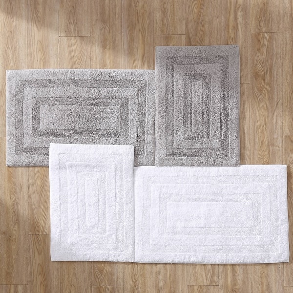 Nautica Micellar Cotton Solid Reversible 2 Piece Bath Rug Set On Sale
