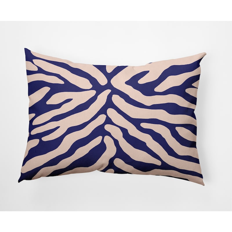 Animal Stripe Decorative Throw Pillow - Purple - 14" x 20"