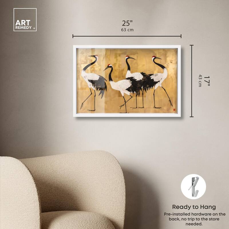 Birds of Gold Shadowbox by Art Remedy