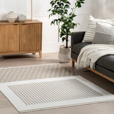 Nuloom Ofeliya SuperiorWash Geometric Reversible Machine Washable Area Rug