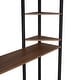 preview thumbnail 10 of 13, Full Size Metal Loft Bed with 2 Shelves and Desk, Black