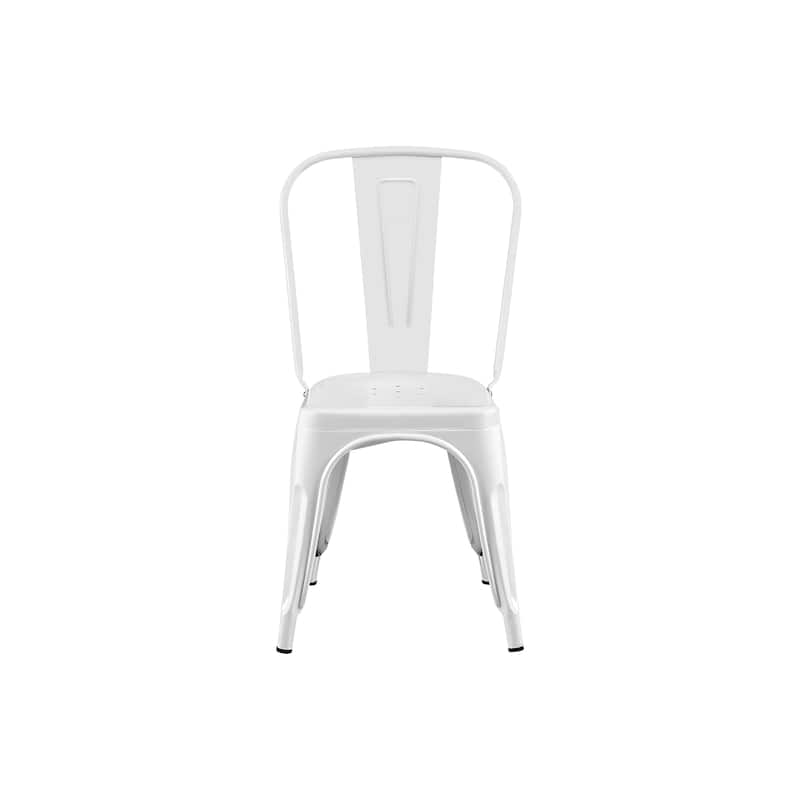 Industrial Metal 18 Inch Stackable Dining Chair Set