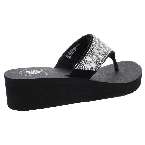 yellow box platform flip flops