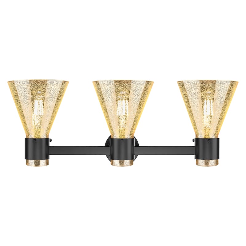 Innovations Lighting 464-3W-G464C-7ME Lawton Cone 3 Light 24" Wide