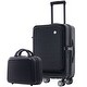 preview thumbnail 4 of 51, Carry-on Luggage 20 Inch Front Open Luggage Lightweight Suitcase Black