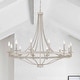 preview thumbnail 1 of 6, Fidenza 12-light Modern Farmhouse Empire Wagon Wheel Chandelier with UL - D40'' * H135'' Ivory Wash
