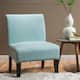Kassi Contemporary Fabric Slipper Accent Chair by Christopher Knight Home - 22.50" L x 29.50" W x 32.00" H - Light Blue