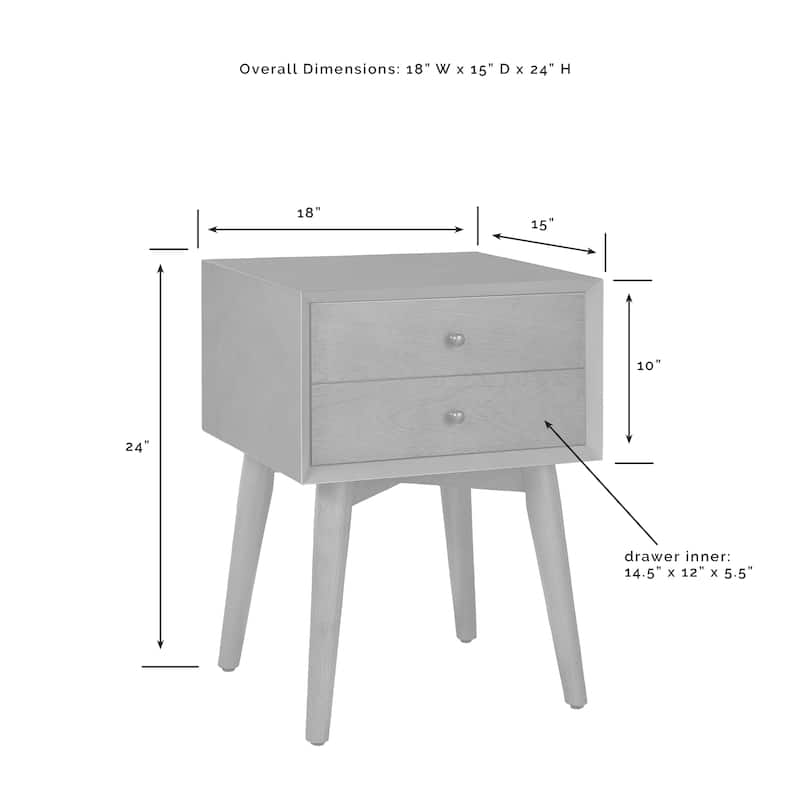 Crosley Landon Night Stand In Acorn