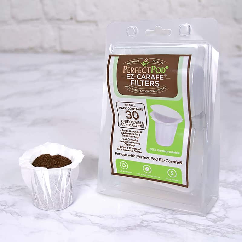 Perfect Pod 4Pack EZCarafe Disposable KCarafe Paper Filters with