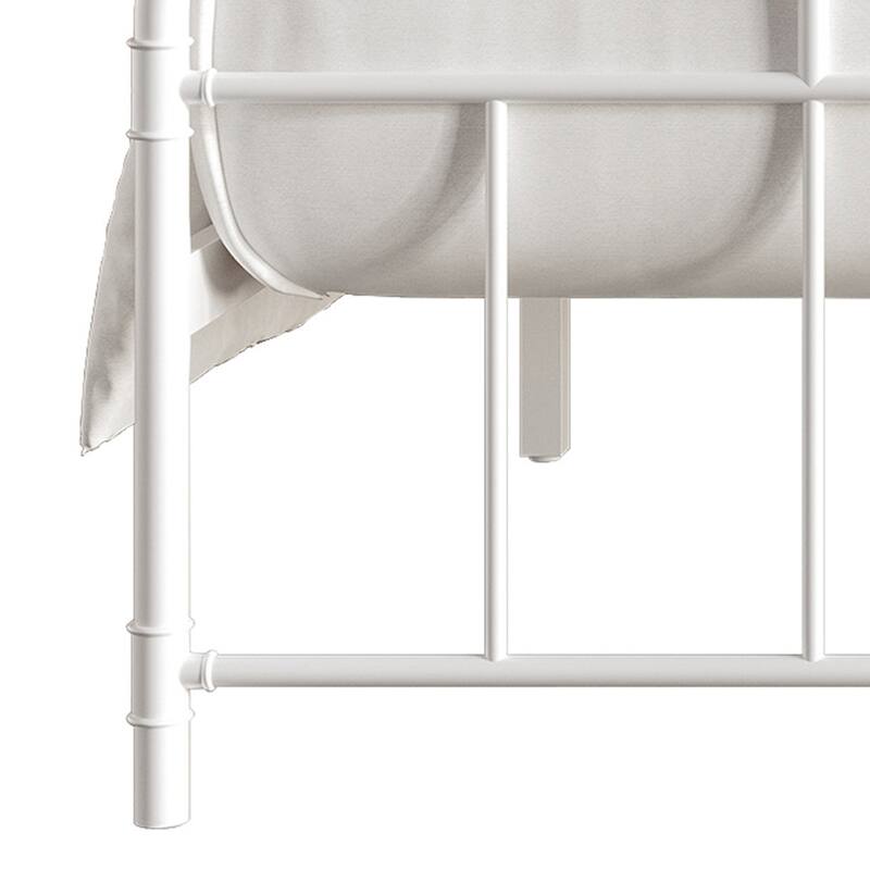 CraftPorch Minimalist Curved Edge Metal Platform Bed