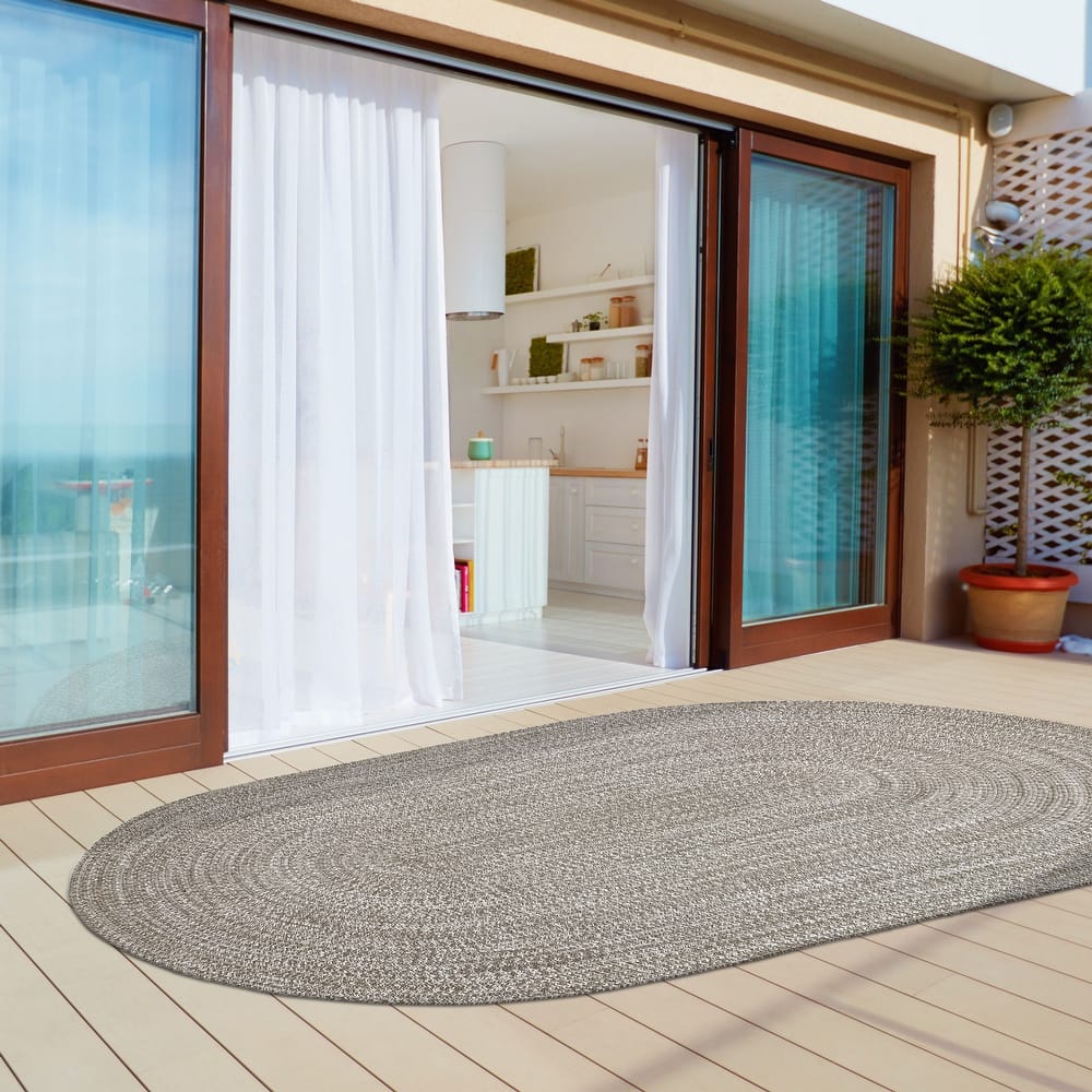 Superior Braided Dual Tone Reversible Indoor Outdoor Area Rug