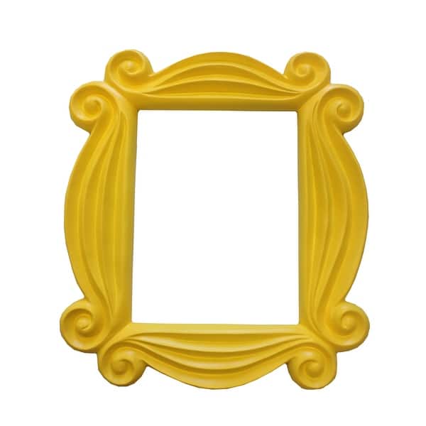 slide 1 of 1, Monica's Yellow Peephole Picture Frame Yellow/Grey
