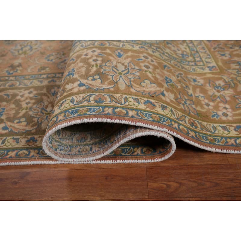 Najafabad Vintage Persian Area Rug Handmade Wool Carpet - 9'6" x 12'11"