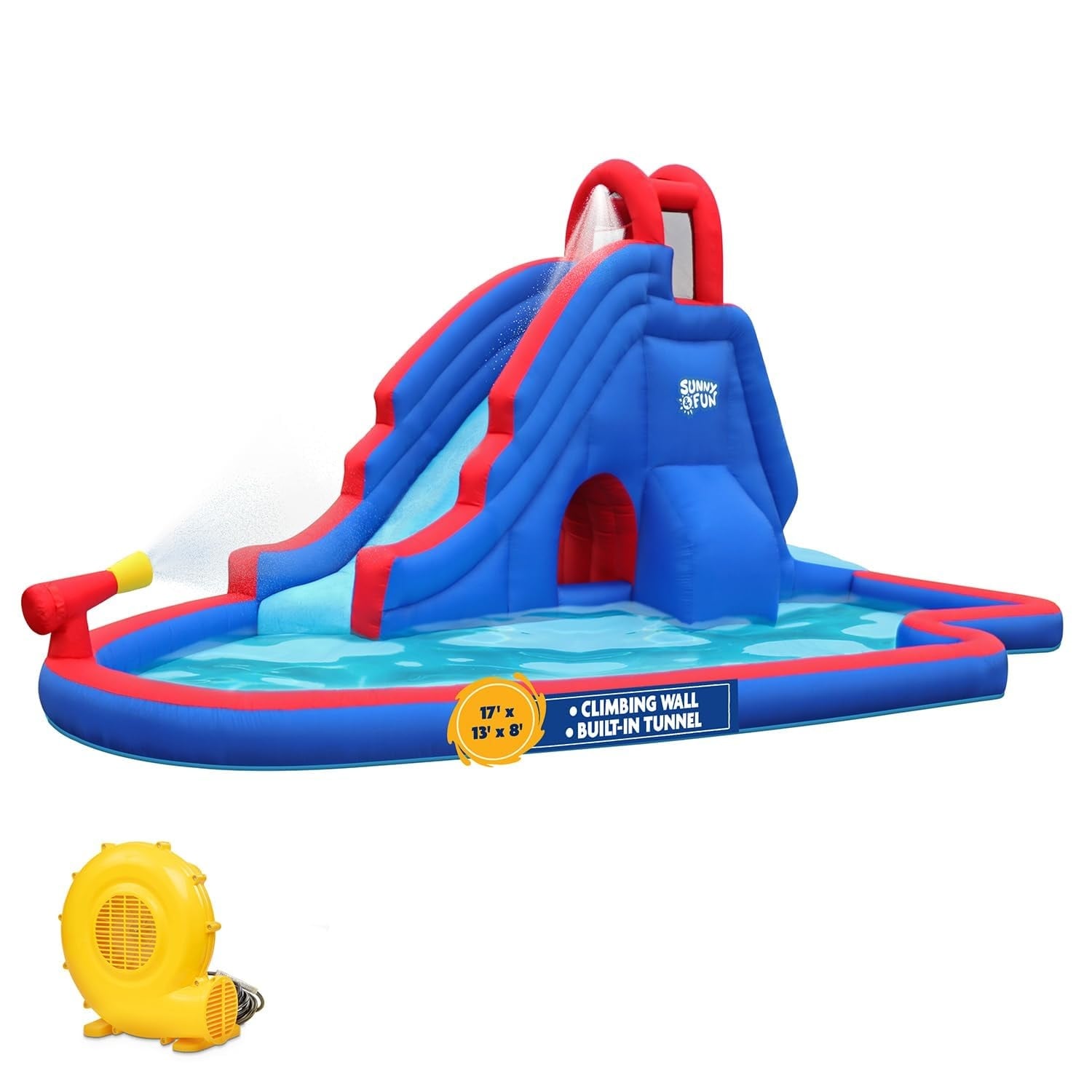 Sunny & Fun Deluxe Inflatable Water Slide Park - Large