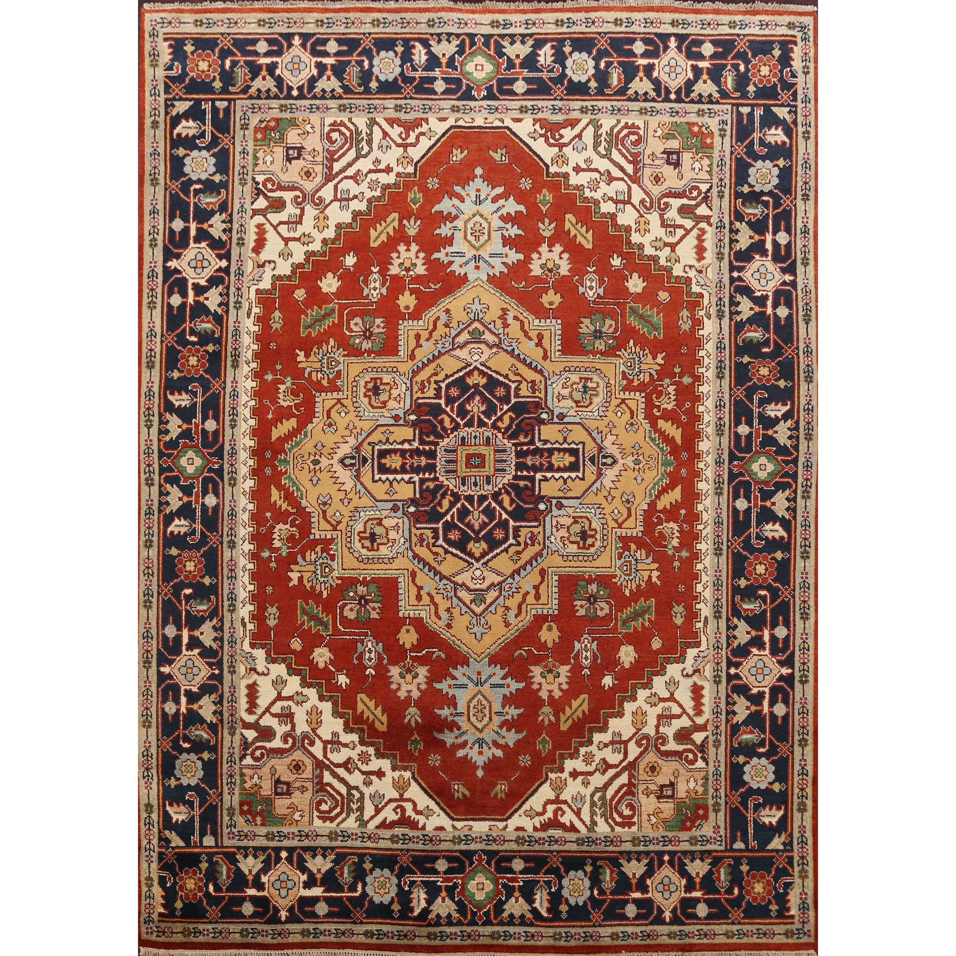 Shop Geometric Heriz Serapi Oriental Dining Room Wool Area Rug