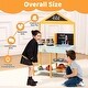 preview thumbnail 2 of 2, Wooden Play Kitchen,Outdoor Mud Kitchen Indoor/Outdoor Pretend Playset for Toddler Boys & Girls