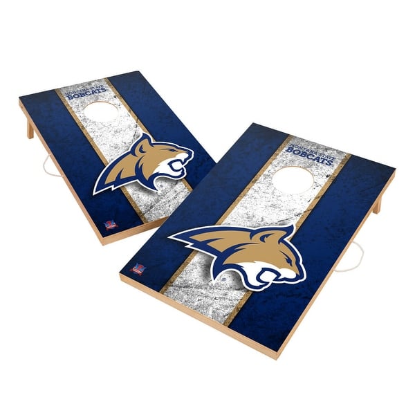 slide 2 of 5, Vintage Montana State University Fighting Bobcats Regulation 2x4 Cornhole Set