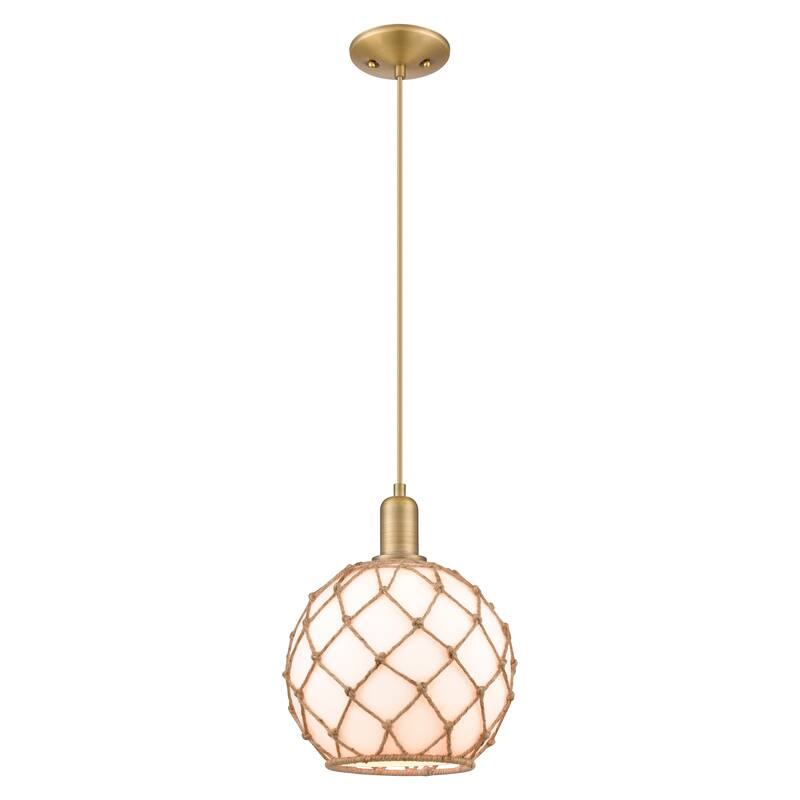Innovations Lighting Endless Possibilities Arcadia - Farmhouse Rope - 1 Light 10" Cord Hung Mini Pendant