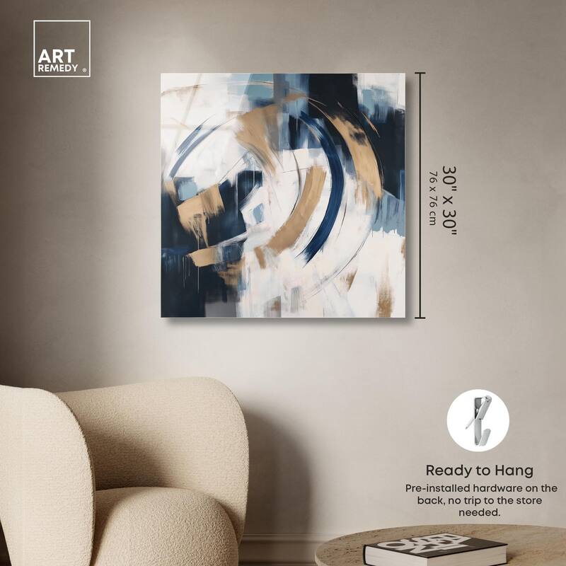 Golden Vortex I Acrylic by Art Remedy, Ready to Hang