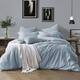 Swift Home Premium Cotton Prewashed Chambray Duvet Cover Set