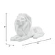 preview thumbnail 7 of 7, Sagebrook Home Modern Polyresin Geometric Lion Figurine - Stylish Decorative Sculpture for Home Decor - 13" x 6" x 8"