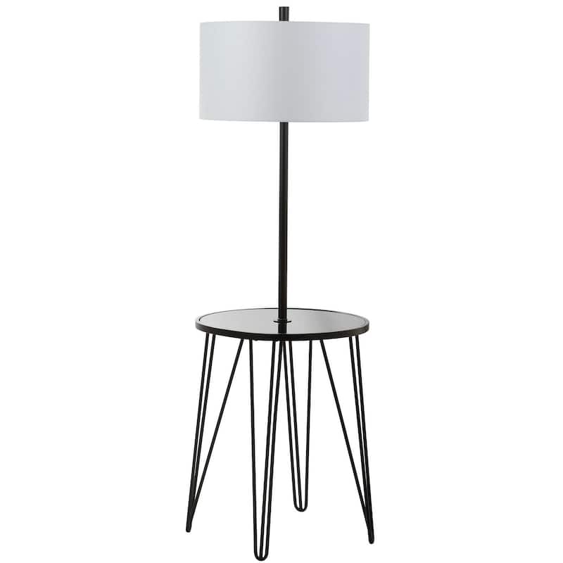SAFAVIEH Lighting 58-inch Ciro Side Table Floor Lamp - 19" x 19" x 58"