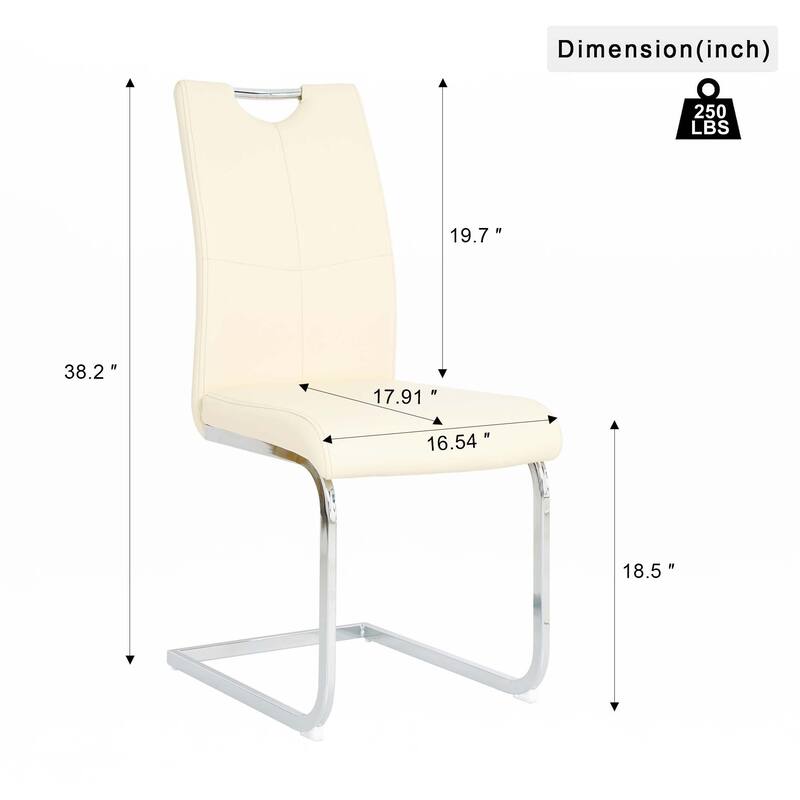 PU Dining Chair living room Chair(Set of 2)