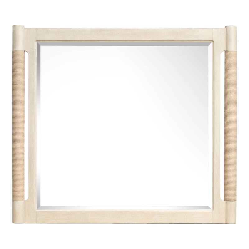 Salt Life Home Sunset Cove Sanibel Brown Drawer Dresser with Landscape Mirror