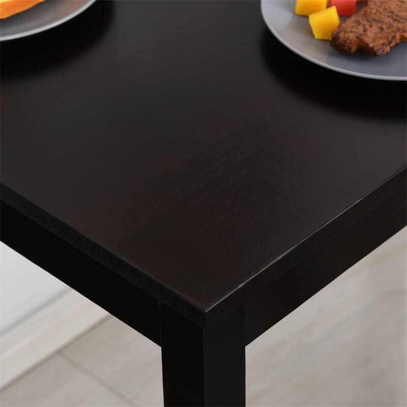 5 Piece Wood Dining Room Table Set with Kitchen Table and Chairs