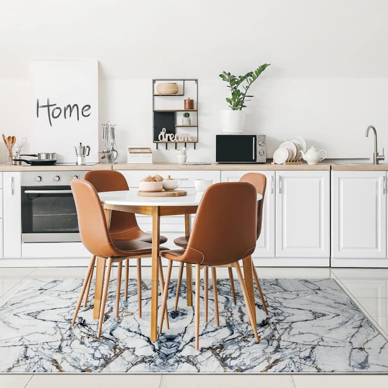 Luxe Weavers Abstract Modern Marble Area Rug, Indoor Carpet for Living Room
