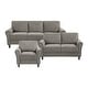 preview thumbnail 8 of 49, Fremont & Park Diboli Chenille 3-Piece Living Room Set - Wood Finish Exposed Feet Brown