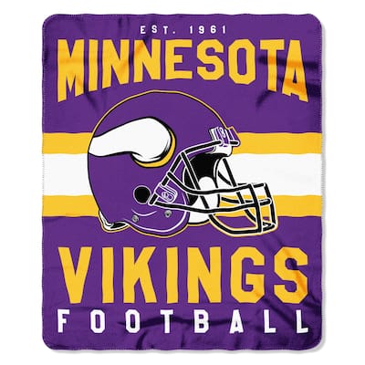 The Northwest Company Minnesota Vikings Fleece Throw , Purple