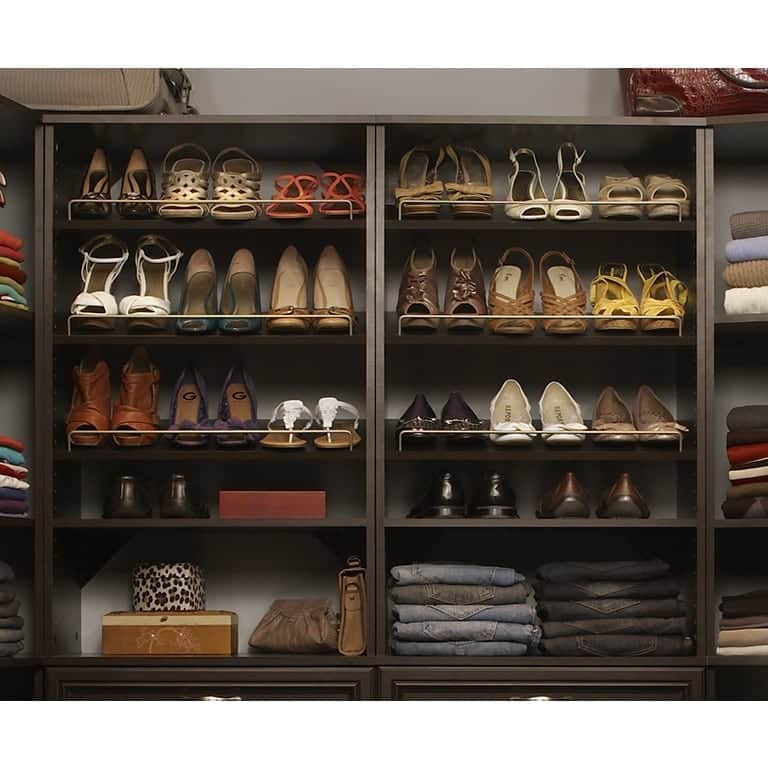 ClosetMaid SuiteSymphony 25-inch Wide Angled Shoe Shelves (Set of 2) - Espresso