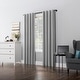 preview thumbnail 85 of 91, Sun Zero Cyrus Thermal Total Blackout Back Tab Curtain Panel, Single Panel
