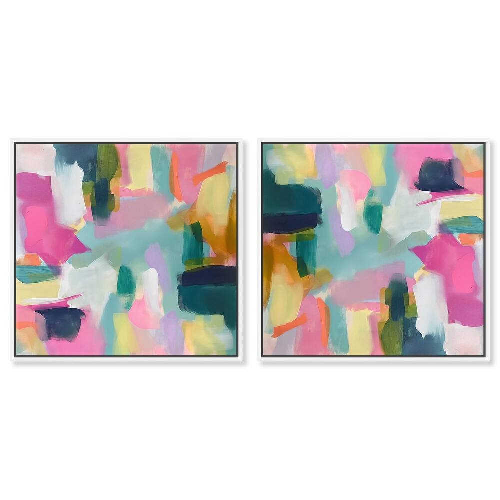 Pastel Poppies Canvas by Art Remedy