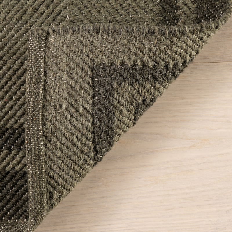 Nate Berkus Canon Bordered Wool Cozy Area Rug
