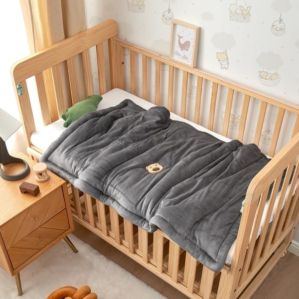 slide 2 of 4, Love Thick® - Desirable Coma Inducer® Toddler Comforter - Forbidden Gray