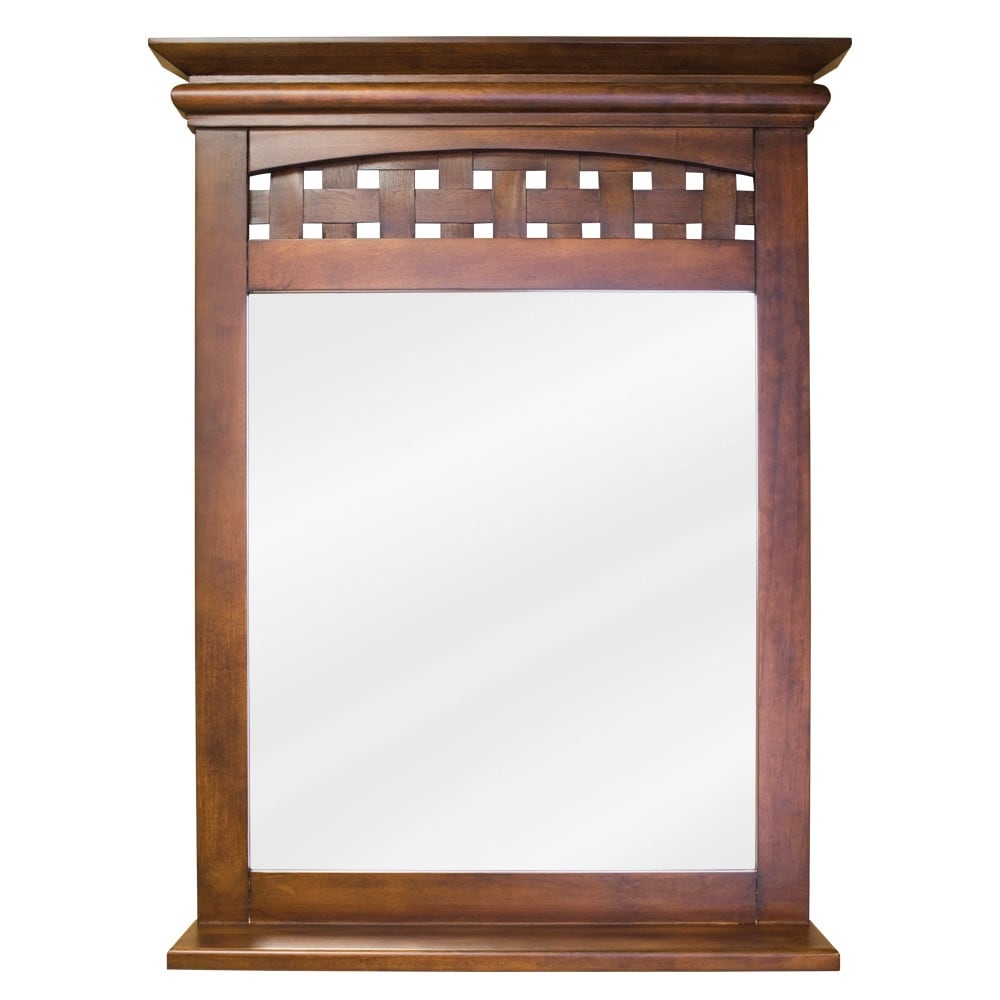 Elements Mir055 Lyn Collection Rectangular 26 X 34 1 4 Bathroom Vanity Mirror Nutmeg Overstock 13993939