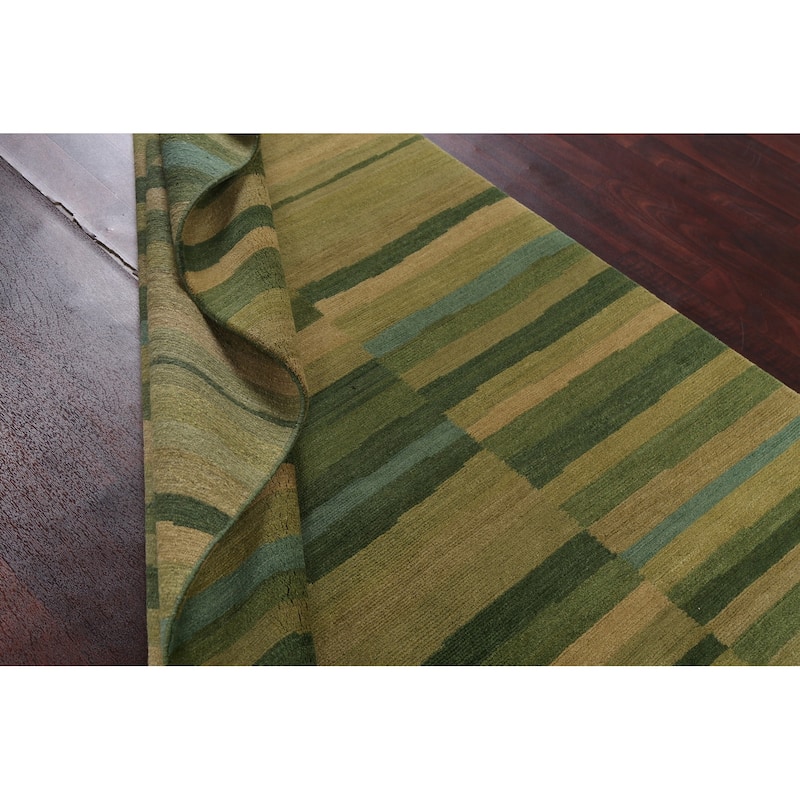 Vegetable Dye Nepalese Oriental Wool Area Rug Handmade Bedroom Carpet - 5'0" x 7'11"