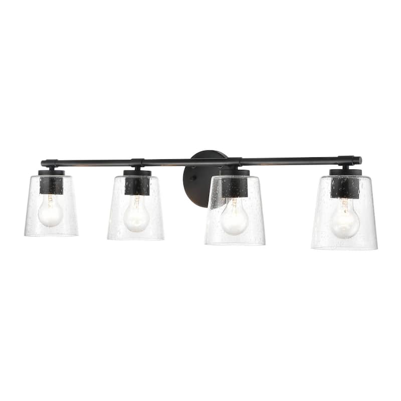 Millennium Lighting 4 Light 34" Wide Bathroom Vanity Light with Clear