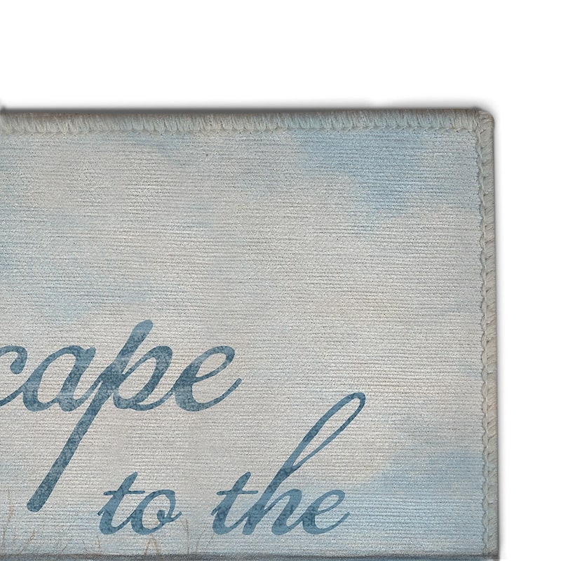 Laural Home Heron Escape Chenille Accent Rug