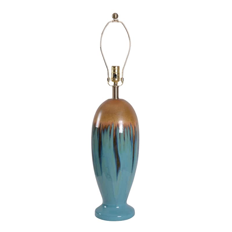 Kenroy Home Tucson Ceramic Table Lamp - Teal