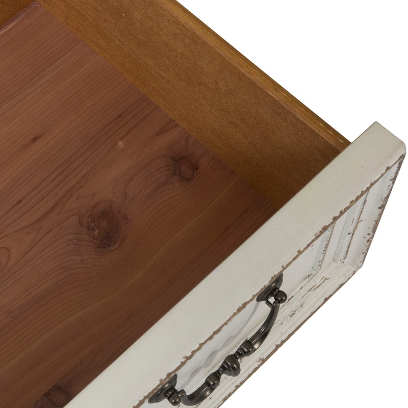 Liberty Furniture Magnolia Manor Panel Bed, Dresser, Mirror, Chest, and Nigh Stand - California King, King or Queen