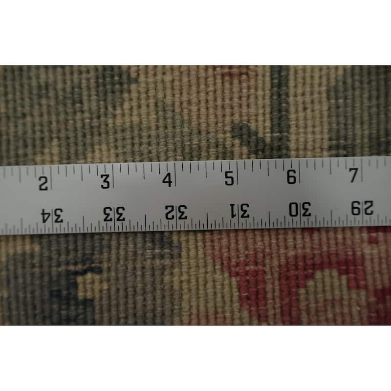 Hand Knotted Oriental 100% Wool Carpet Traditional Floral Red Art Deco Area Rug - 9' 0'' X 5' 10''