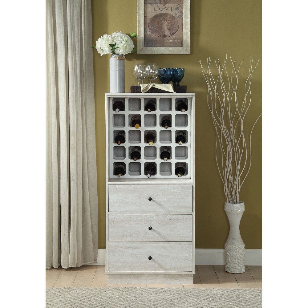 Antique white bar cabinet hot sale