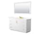 Option White, Gold Trim, Giotto Quartz Top